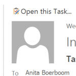 Collect signatures - open task Outlook